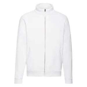White Men's Sweat Jacket Fruit of the Loom