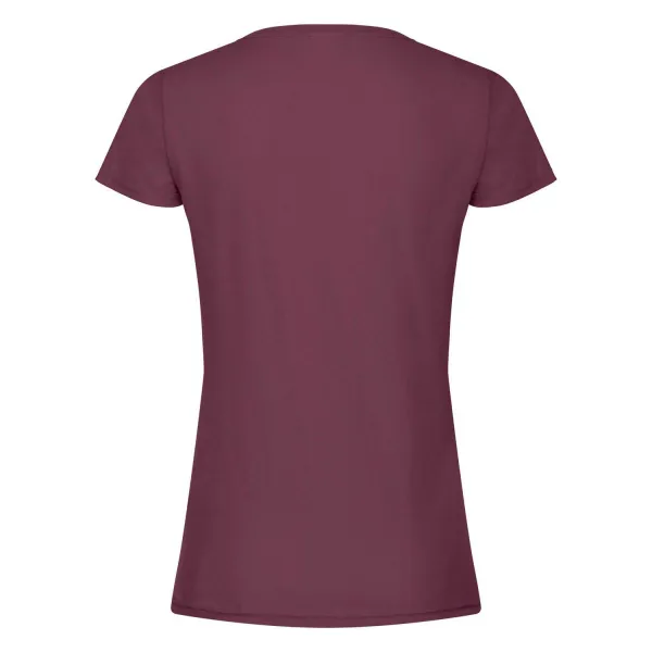 Burgundy Women's T-shirt Lady fit Original Fruit of the Loom