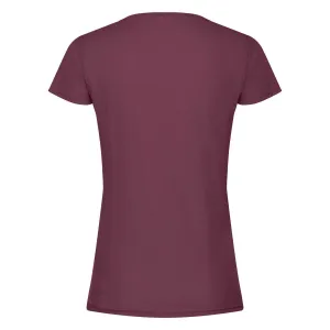 Burgundy Women's T-shirt Lady fit Original Fruit of the Loom