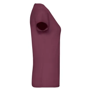 Burgundy Women's T-shirt Lady fit Original Fruit of the Loom