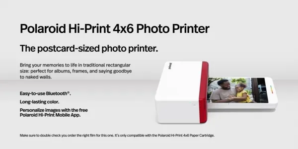 Polaroid Hi-Print fototiskárna 10x15cm bílá E-box