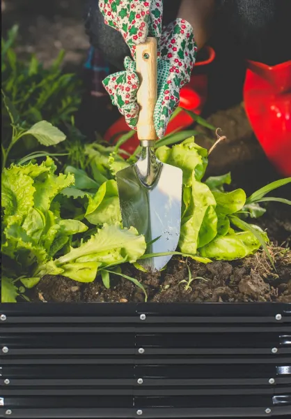 Garden Line Vyvýšený záhon CANK 240 cm antracitový