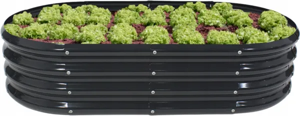 Garden Line Vyvýšený záhon CANK 240 cm antracitový