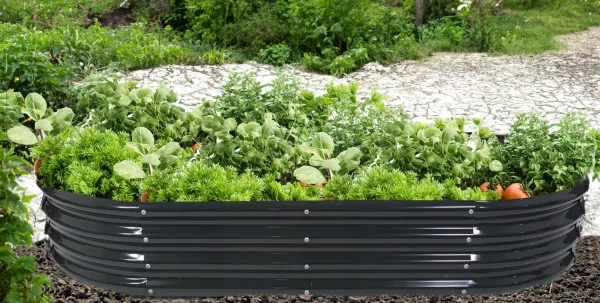 Garden Line Vyvýšený záhon CANK 240 cm antracitový