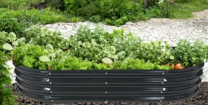 Garden Line Vyvýšený záhon CANK 240 cm antracitový