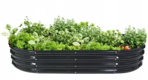 Garden Line Vyvýšený záhon CANK 180 cm antracitový