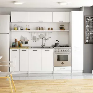 Ak furniture Kuchyňská skříňka OLIVIE 40x205 cm bílá mat