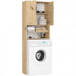 Ak furniture Koupelnová skříňka nad pračku FIN dub artisan