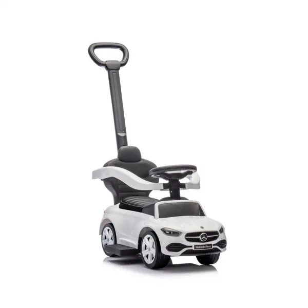 Detské odrážadlo s vodiacou tyčou MERCEDES C-Class Deluxe Milly Mally White