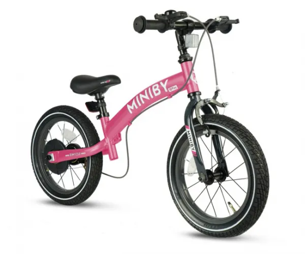 QPLAY Bicykel Miniby 3v1 Pink, vek 2 - 8 rokov