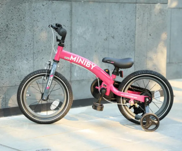 QPLAY Bicykel Miniby 3v1 Pink, vek 2 - 8 rokov