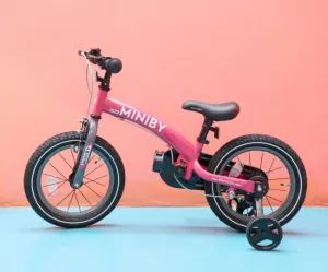 QPLAY Bicykel Miniby 3v1 Pink, vek 2 - 8 rokov
