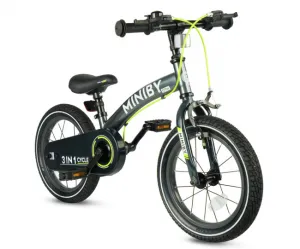 Detský bicykel Miniby 14" sivý