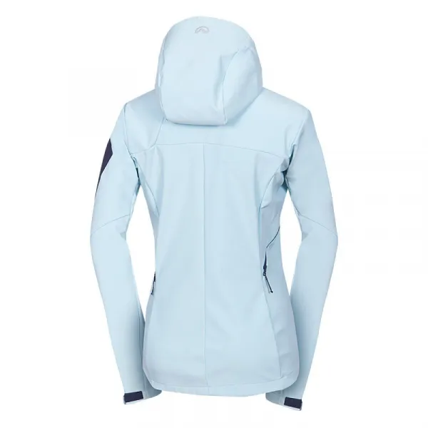 Dámska turistická softshellová bunda NORTHFINDER ANGIE-368skyblue
