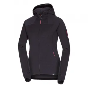 Dámska turistická mikina so zipsom NORTHFINDER MARCELLA-411greyblack