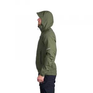 Pánska turistická softshellová bunda NORTHFINDER EWALD-300darkgreen