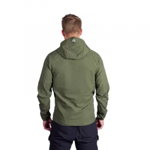 Pánska turistická softshellová bunda NORTHFINDER EWALD-300darkgreen