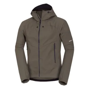 Pánska turistická softshellová bunda NORTHFINDER EWALD-300darkgreen