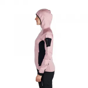 Dámska turistická mikina so zipsom NORTHFINDER COLEEN-521roseblack