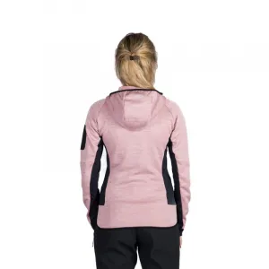 Dámska turistická mikina so zipsom NORTHFINDER COLEEN-521roseblack