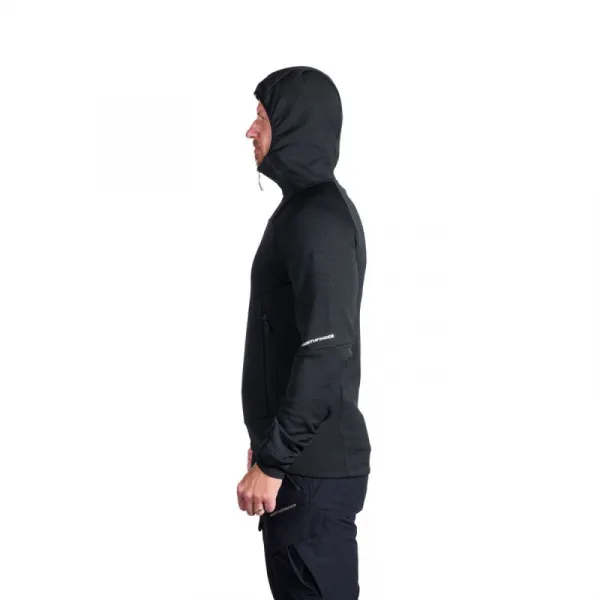 Pánska turistická mikina so zipsom NORTHFINDER EGON 411greyblack