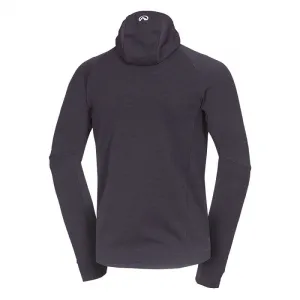 Pánska turistická mikina so zipsom NORTHFINDER EGON 411greyblack