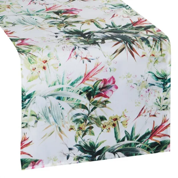 ArtFir Záhradný behúň GARDEN 31B | biela/zelená 40 x 140 cm