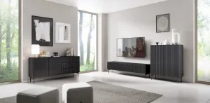 ArtLas TV stolík POLY 195 4D | čierna