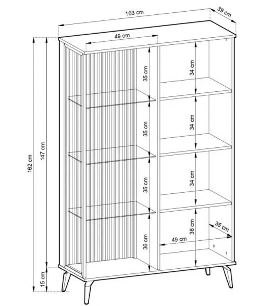 ArtPS Vitrína PURO WT-103
