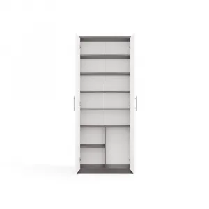 TP Living Kancelársky regál OLIV 2D antracit/biela