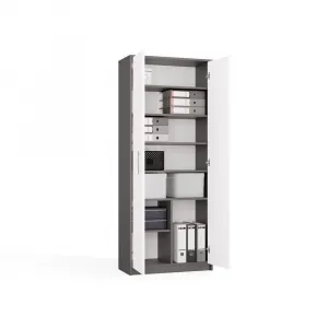TP Living Kancelársky regál OLIV 2D antracit/biela