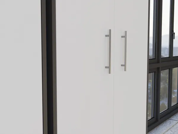TP Living Kancelársky regál OLIV 2D antracit/biela