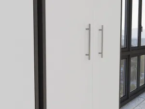 TP Living Kancelársky regál OLIV 2D antracit/biela