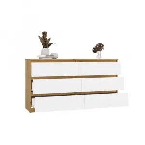 TP Living Komoda MALWA M6 140 dub artisan/biela