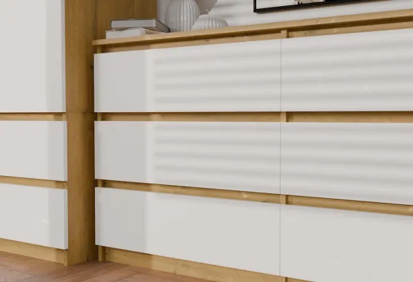 TP Living Komoda MALWA M6 140 dub artisan/biela