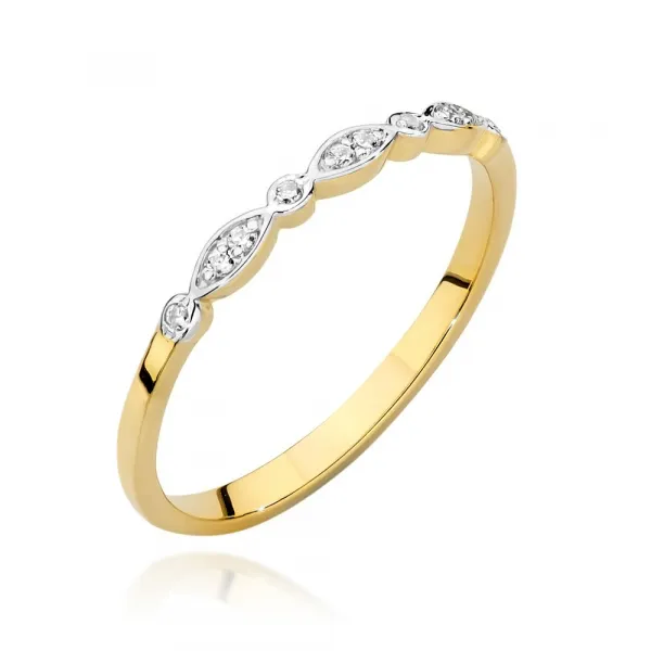 Blink-Blink Zlatý prsteň s diamantami 0.05 ct1676RDB