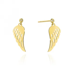 Blink-Blink Napichovacie náušnice ANJELSKE KRÍDLA s diamantami 0.03 ct3123BDB