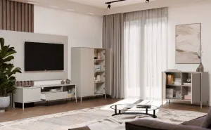TP Living Komoda Kamaro 2D štíhla 103 cm kašmír