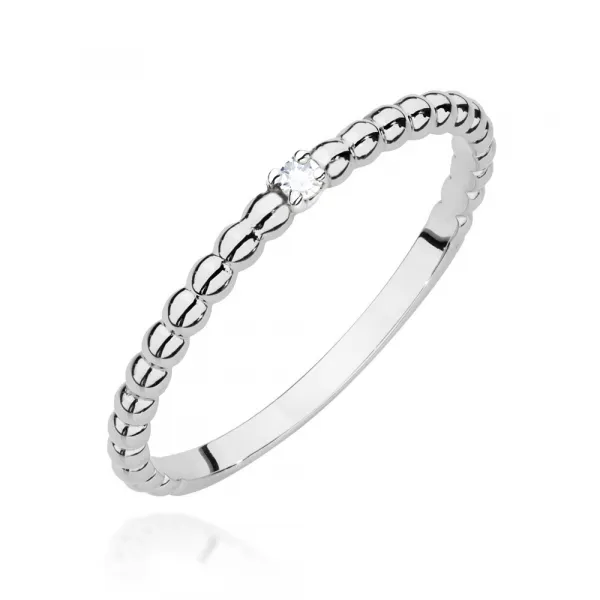 Blink-Blink Zlatý prsteň s čiernym diamantom 0.02 ct1192BcDB