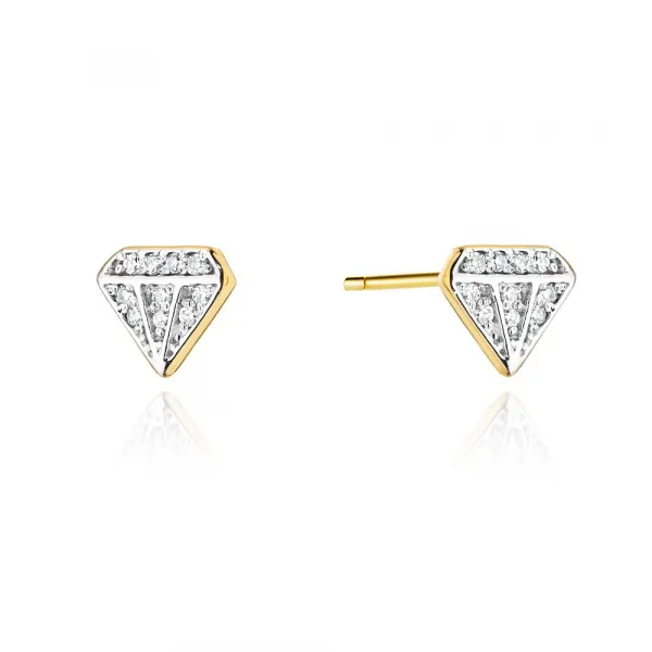 Blink-Blink Napichovacie náušnice DIAMANT s diamantami 0.10 ct3120BDB