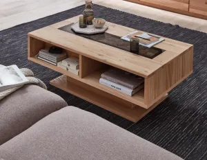 Szynaka Konferenčný stolík Napoli 41 115 cm z masívu dub Bianco