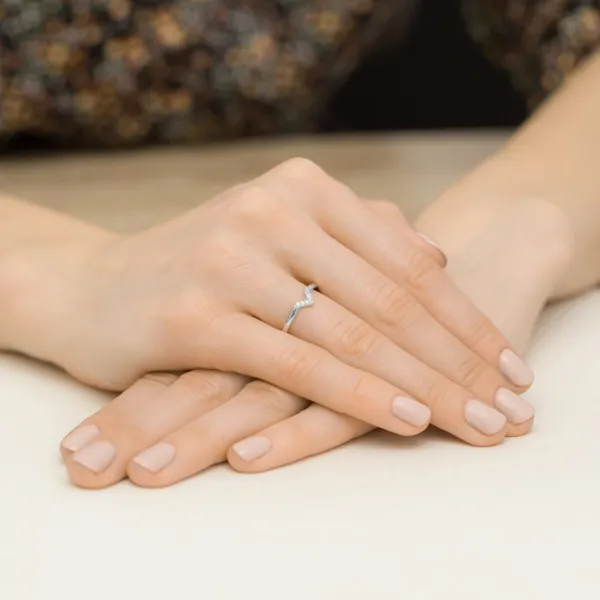 Blink-Blink Prsteň z bieleho zlata s diamantami 0.04 ct1668BDB