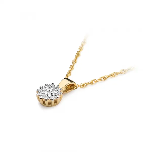 Blink-Blink Zlatý diamantový prívesok biele zlato 0.10 ct4602BDB