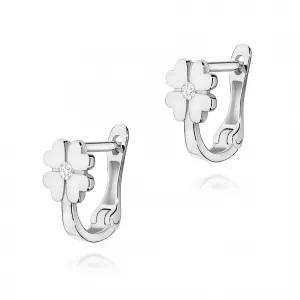 Blink-Blink Diamantové náušnice ŠTVORLÍSTOK 0.06 ct3344ZDB