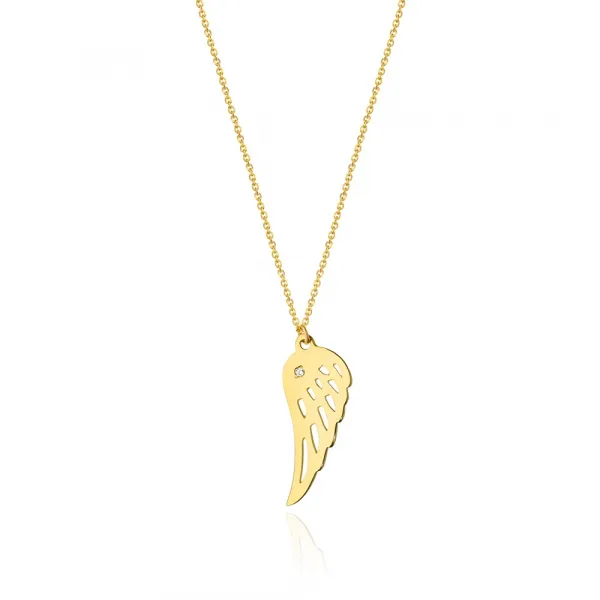 Blink-Blink Napichovacie náušnice ANJELSKE KRÍDLA s diamantami 0.03 ct3123BDB