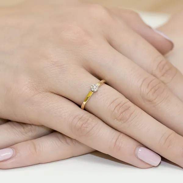 Blink-Blink Prsteň z bieleho zlata s diamantami 0.04 ct1678BDB