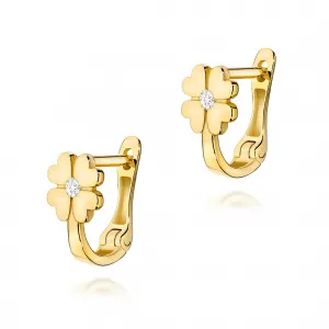 Blink-Blink Diamantové náušnice ŠTVORLÍSTOK 0.06 ct3344BDB