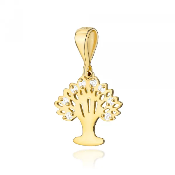 Blink-Blink Zlatý prívesok STROM ŽIVOTA s diamantami 0.07 ct4630BDB