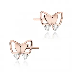 Blink-Blink Napichovacie náušnice MAŠLIČKY s diamantami 0.08 ct3129ZDB