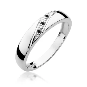 Blink-Blink Prsteň zo žltého zlata s čiernymi diamantami 0.02 ct1689ZcDB